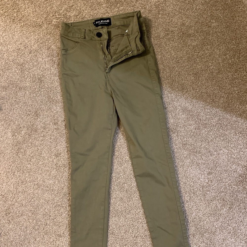 Skinny Fit Jeans green